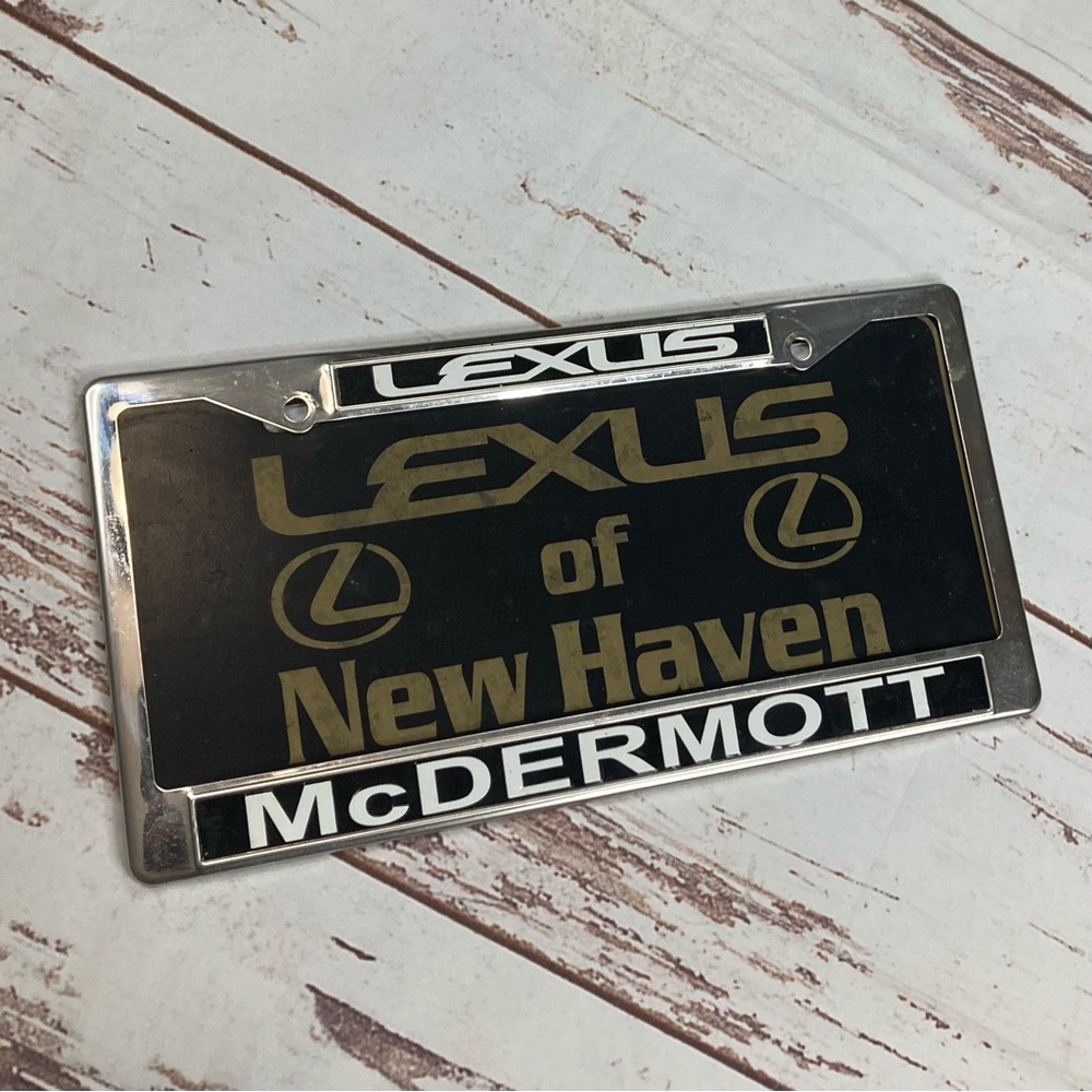 Lexus Dealership Vault Plate New Haven With McDERMOTT Plate Frame